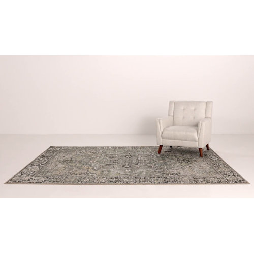 Mistana™ Albion Oriental Area Rug in Black/Green/Ivory & Reviews Wayfair